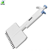 12 channel adjustable volume plastic multichannel pipette